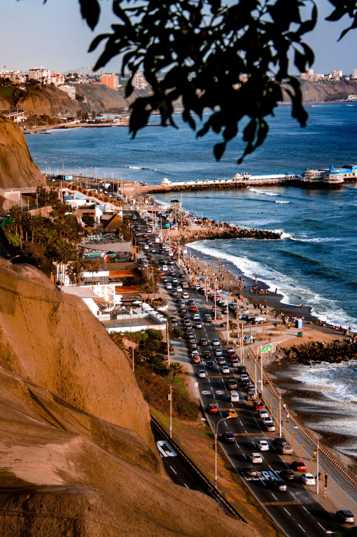 Costa Verde and the Pacific coast in Lima
