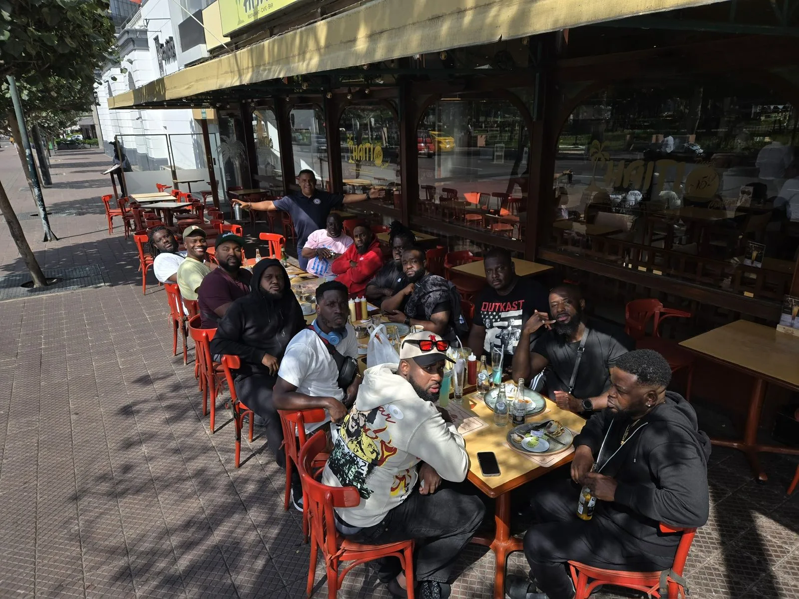 Outdoor cafe in Miraflores, Lima